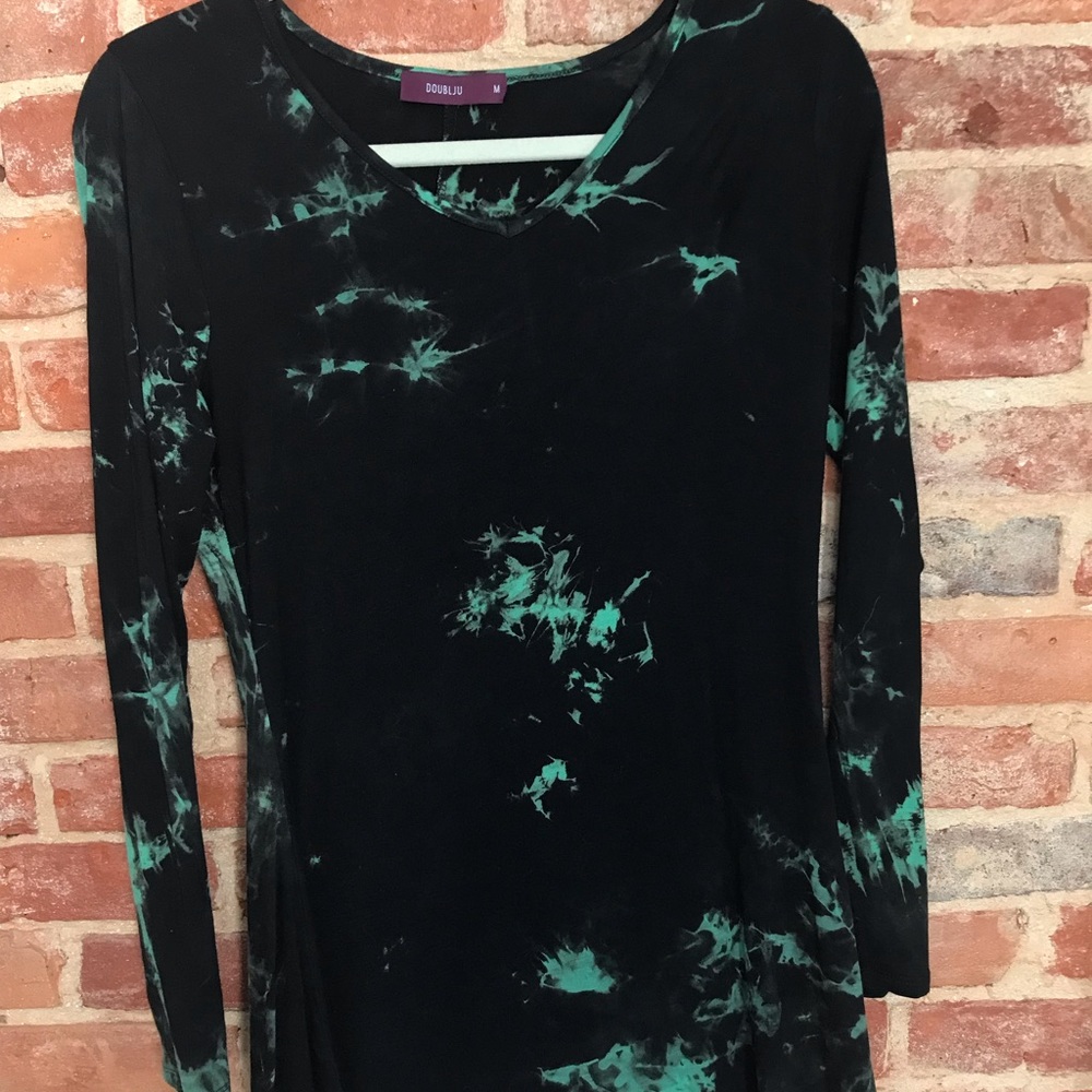 Tie-dye swing dress